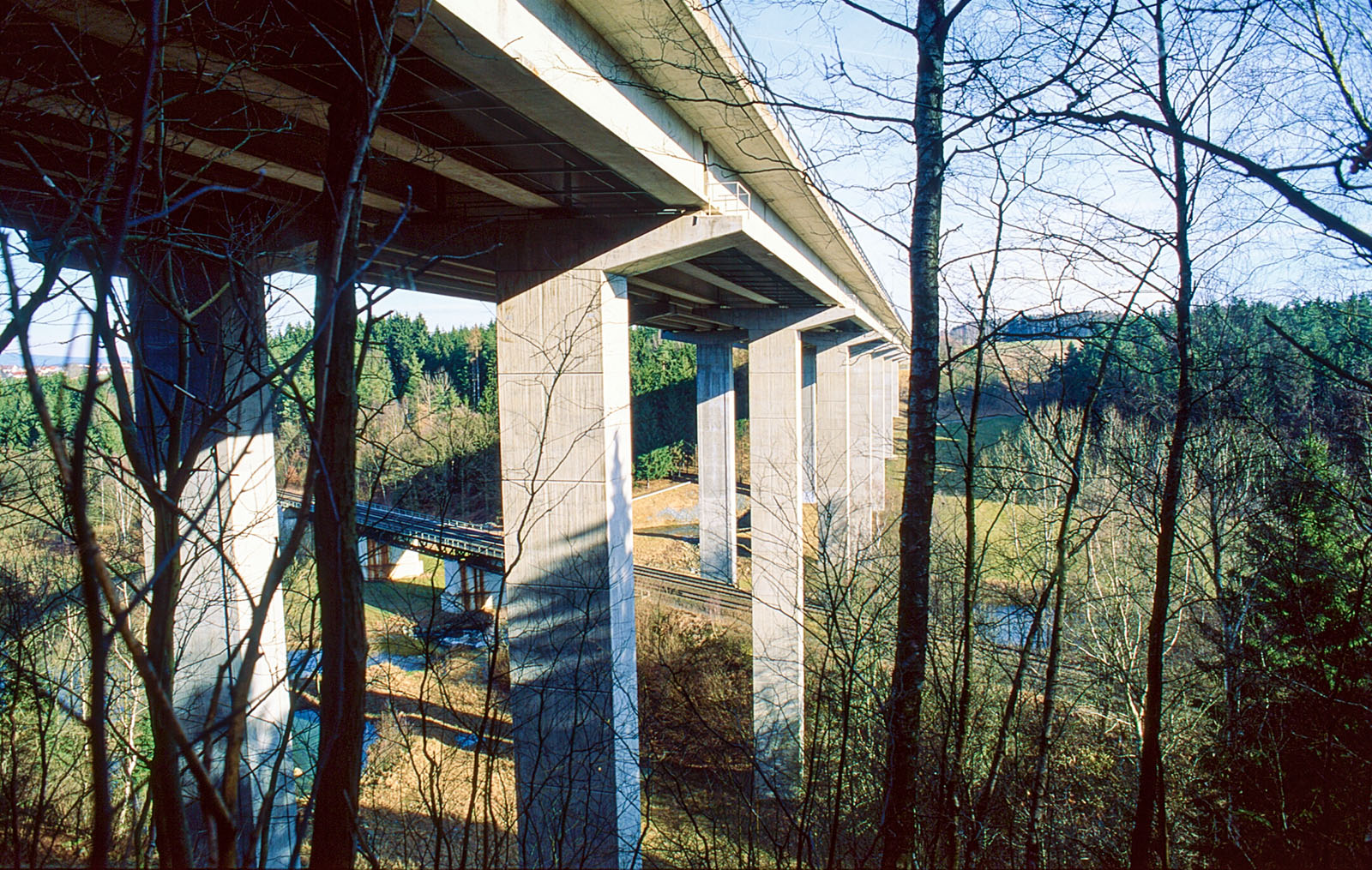 Waldnaabtalbrücke - damals nur die rechte Spur