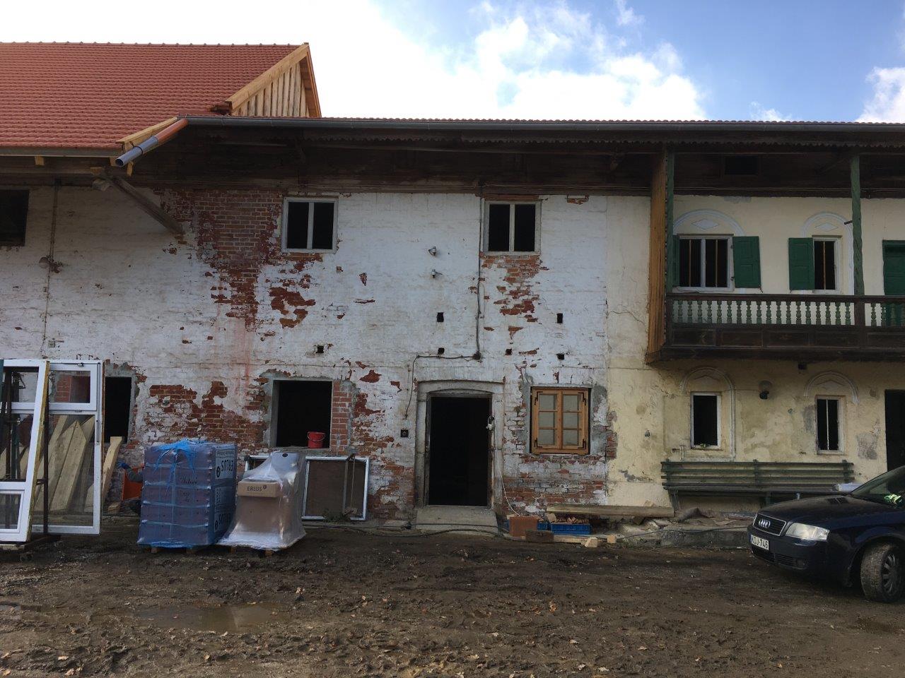 Umbauarbeiten an den Stallungen