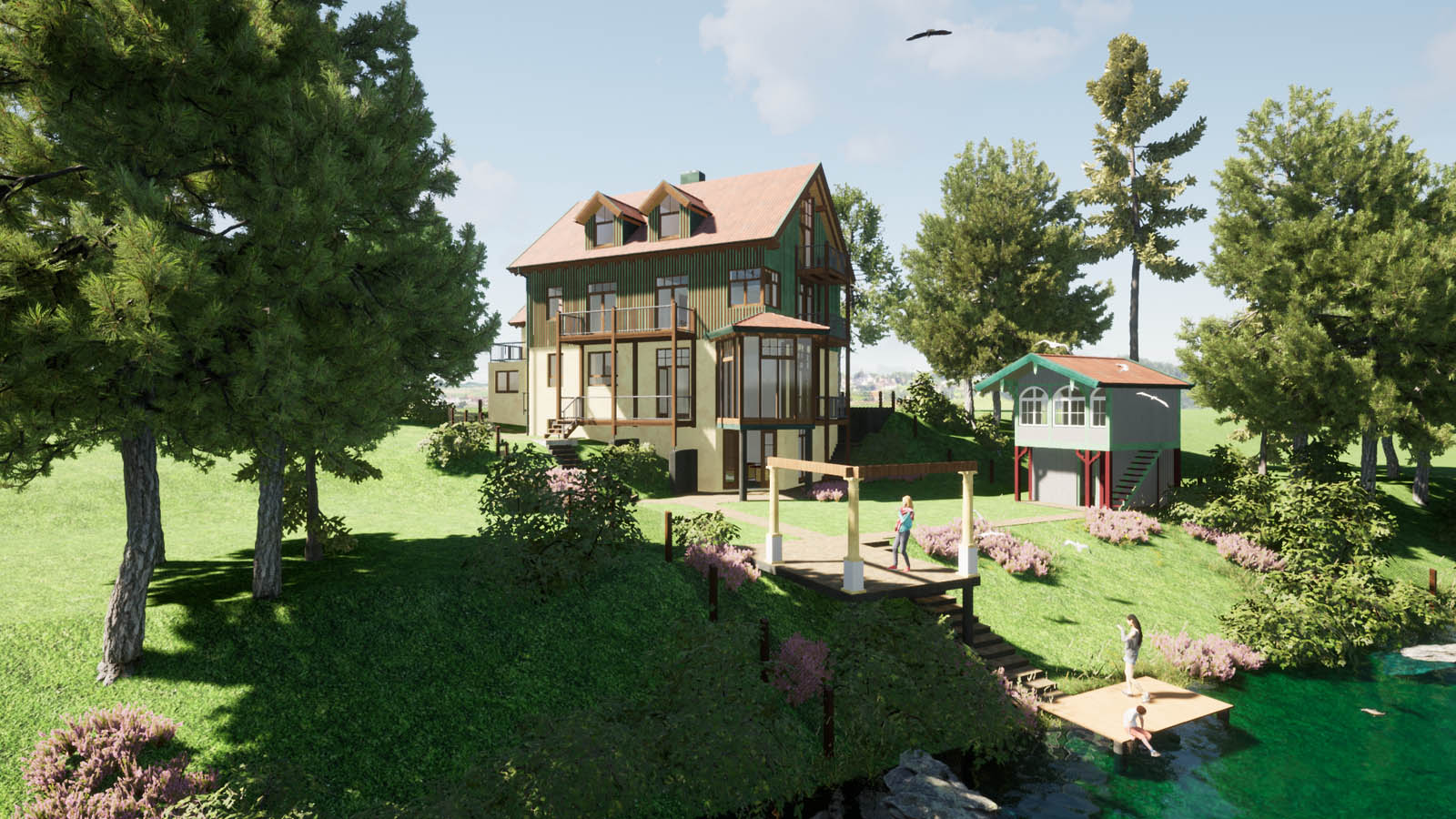 Massivhaus - Südostansicht Südostansicht