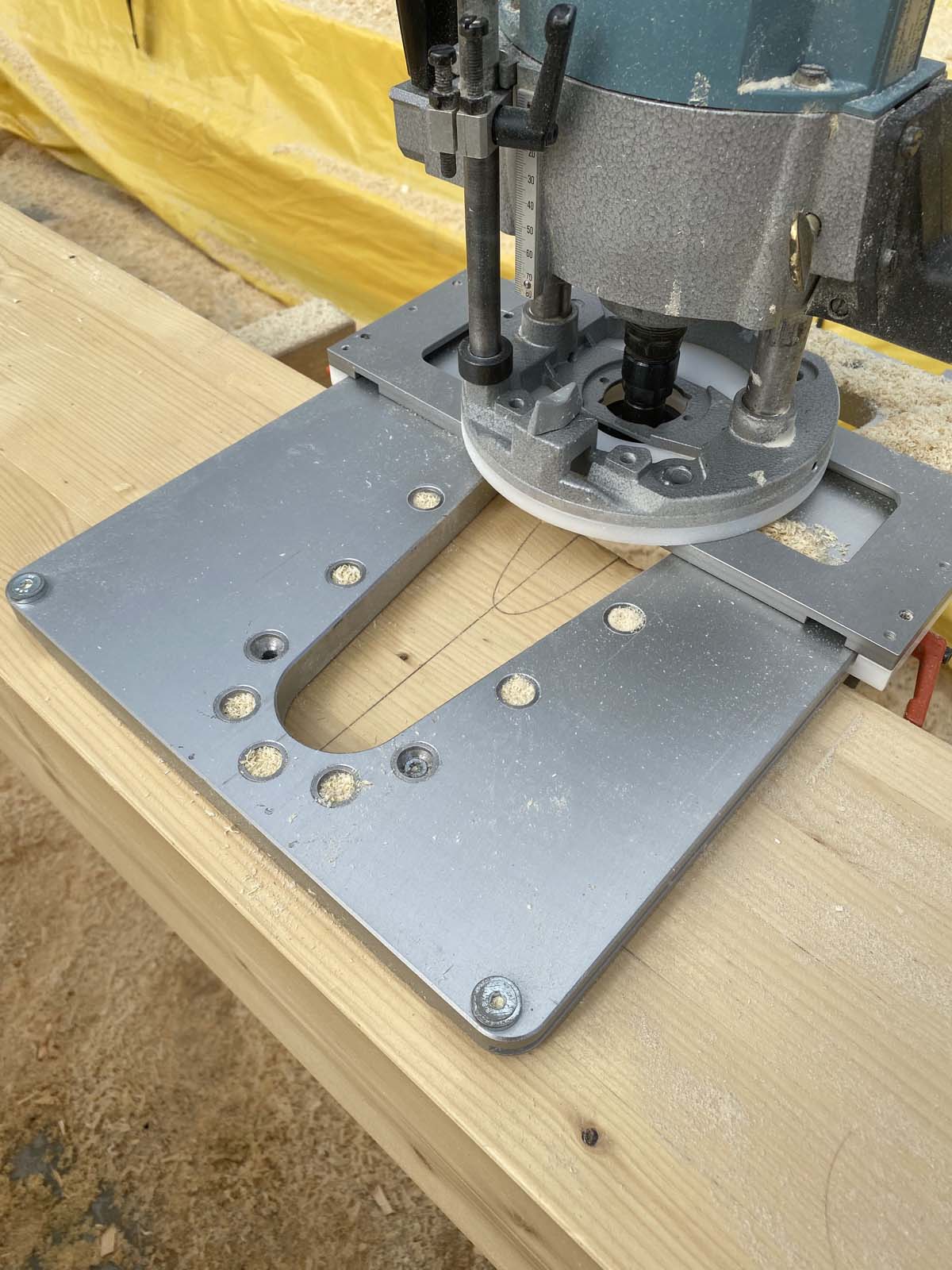 Start - 2,6 cm tief - die alte Scheer hat genug zu tun