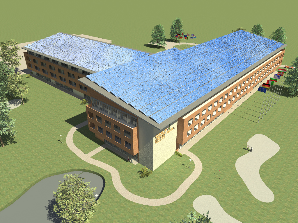 Golf Resort Hotel - Dachaufsicht