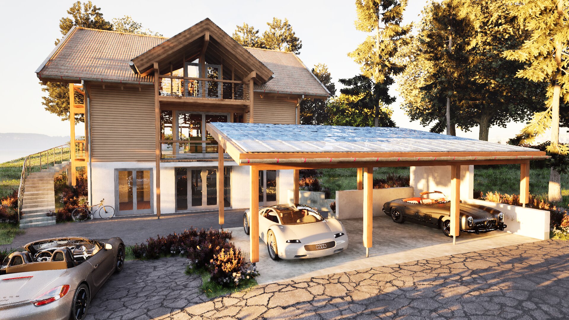 Holzskeletthaus bei Freising