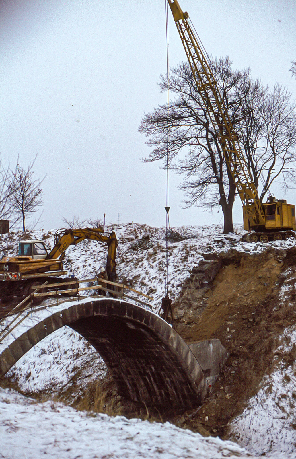 antiker Seilzugbagger antiker Seilzugbagger