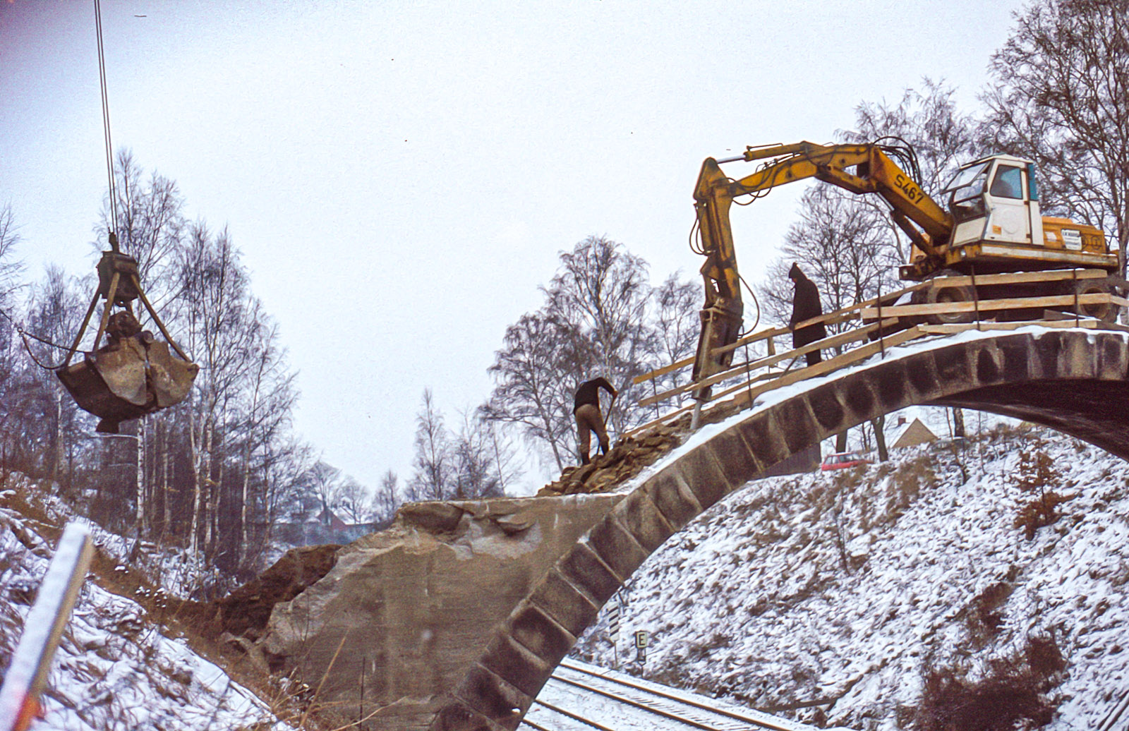 Abbruch des Bogens bei den Birkla Abbruch des Bogens bei den Birkla