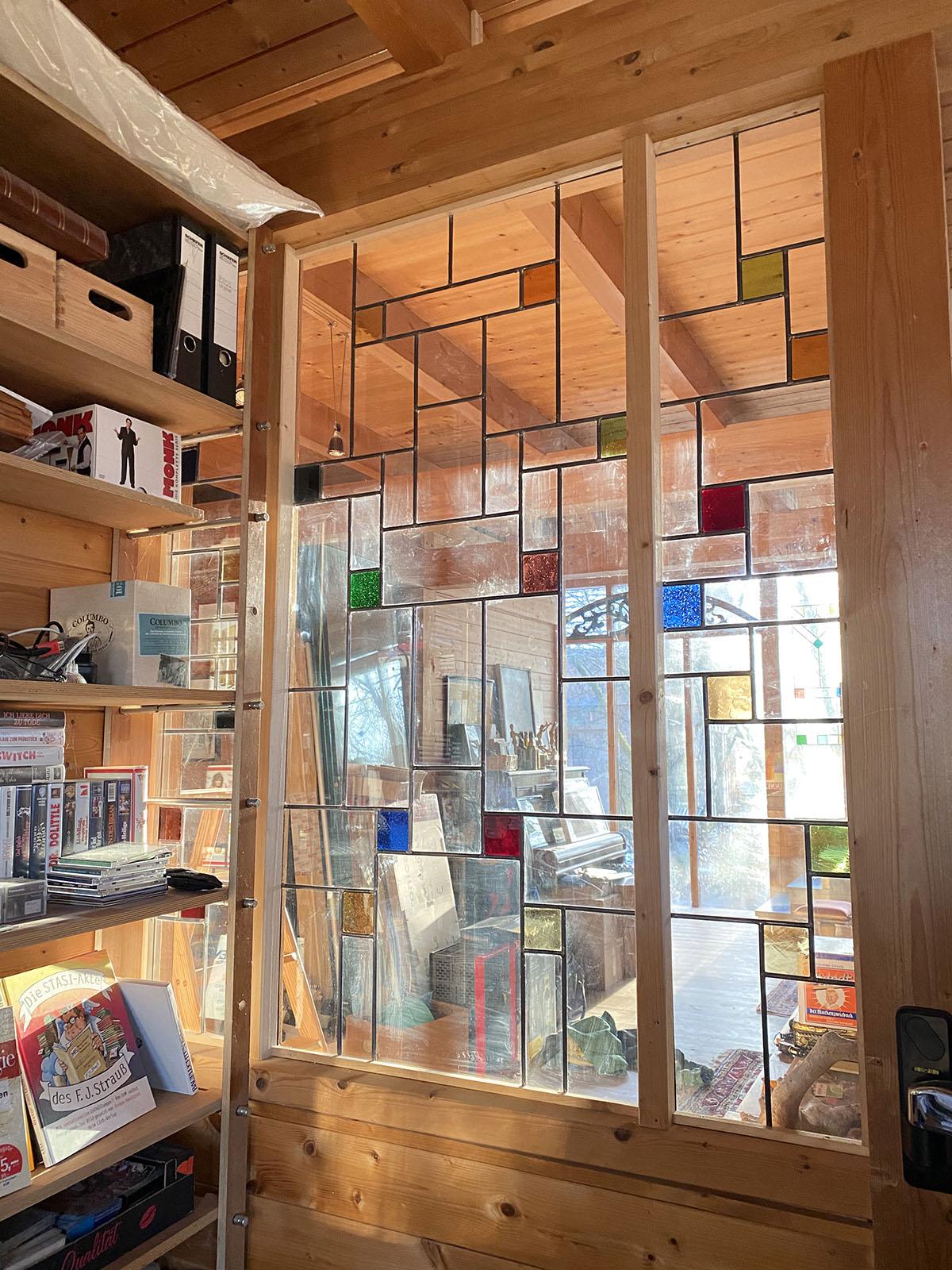 Antikverglasung im EG - Wohnzimmer und Diele Antikverglasung im EG - Wohnzimmer und Diele