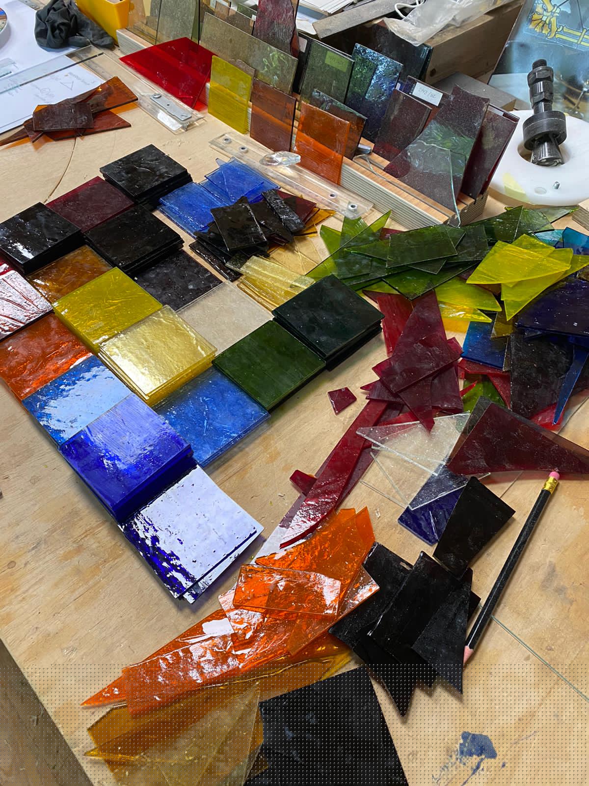 Antikverglasung - mit den ausgesuchten Farben Antikverglasung - mit den ausgesuchten Farben