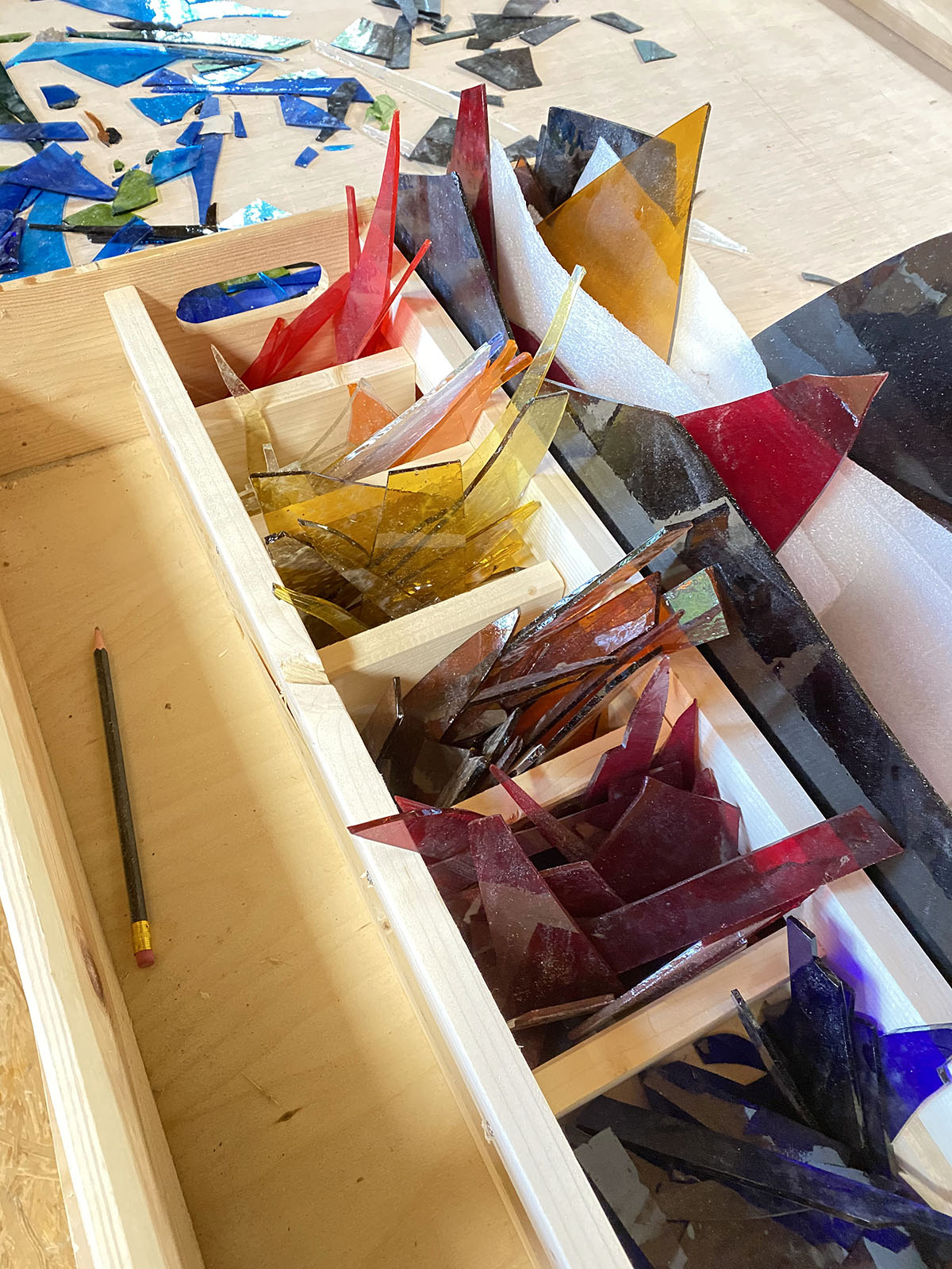 Antikverglasung - Restekisten, wegwerfen geht gar nicht Antikverglasung - Restekisten, wegwerfen geht gar nicht