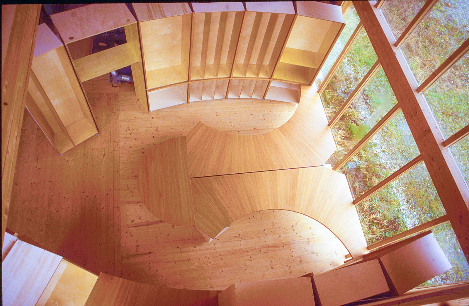 Luftaufnahme in der Werkstatt