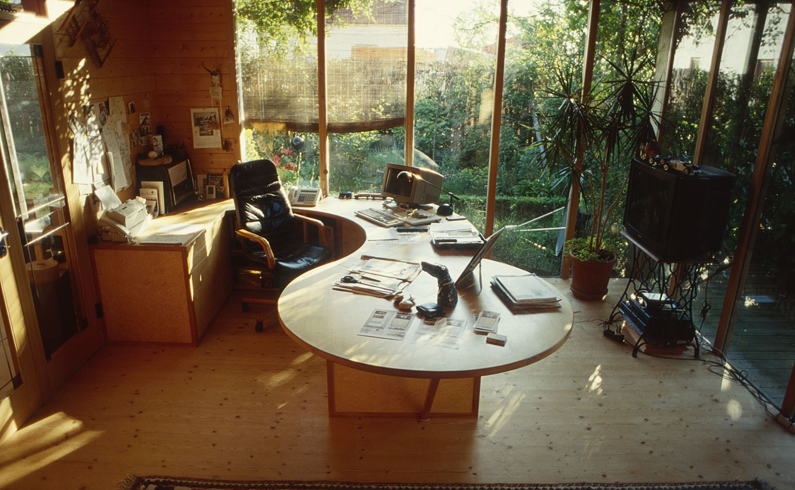 Holzskeletthaus - Schreibtischentwurf 1989