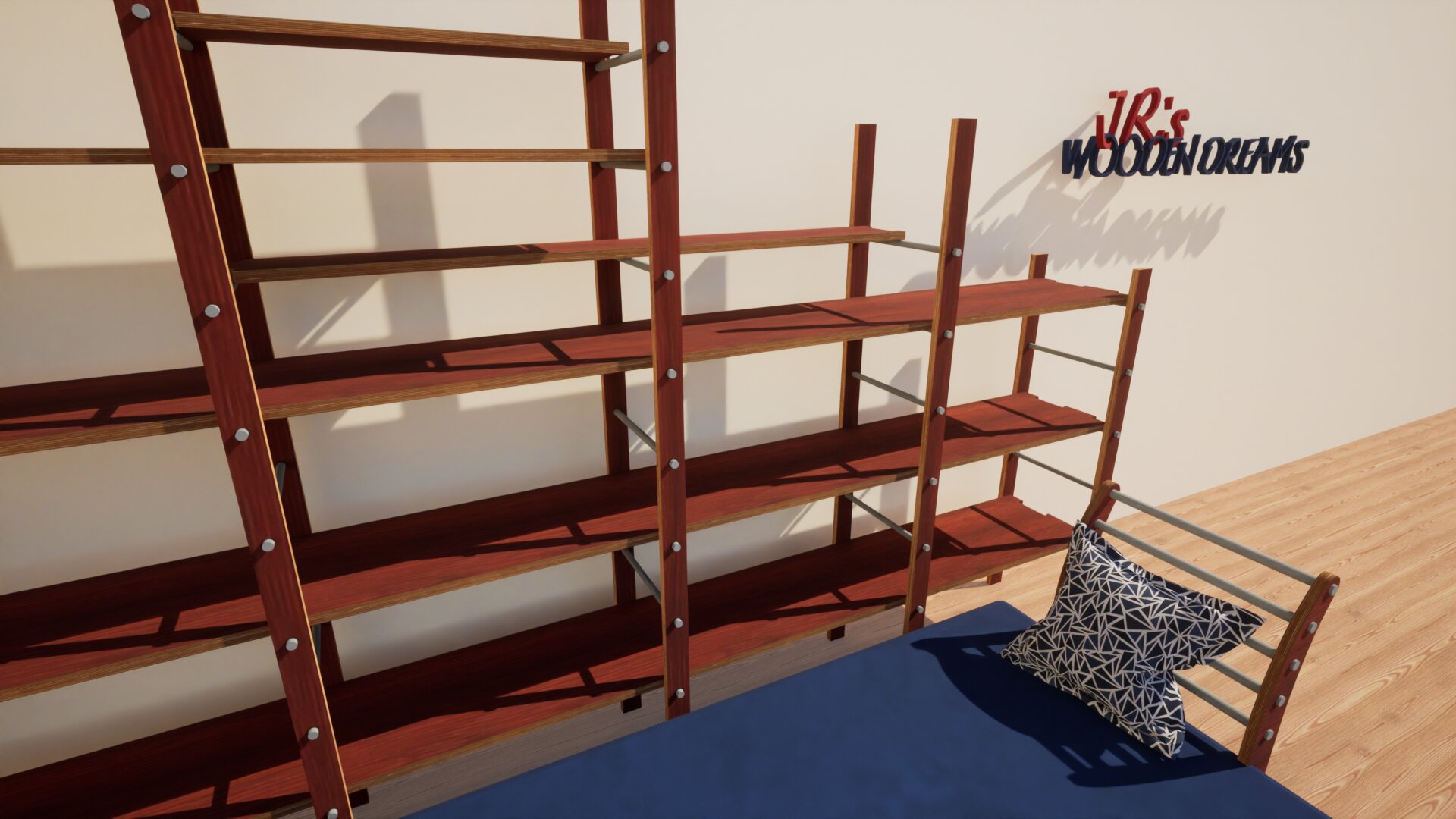 Regal mit Sofa(bett)