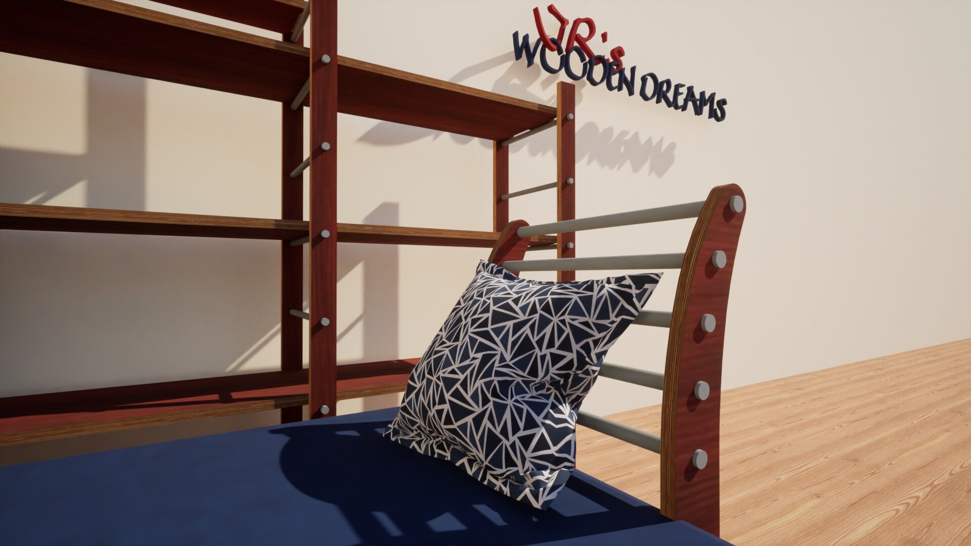 Regal mit Sofa(bett)