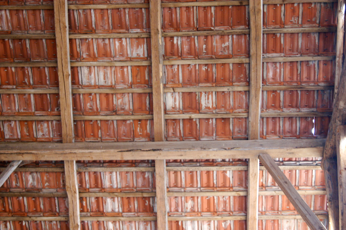 Holzskelettbau Dachziegel auch noch nahezu dicht