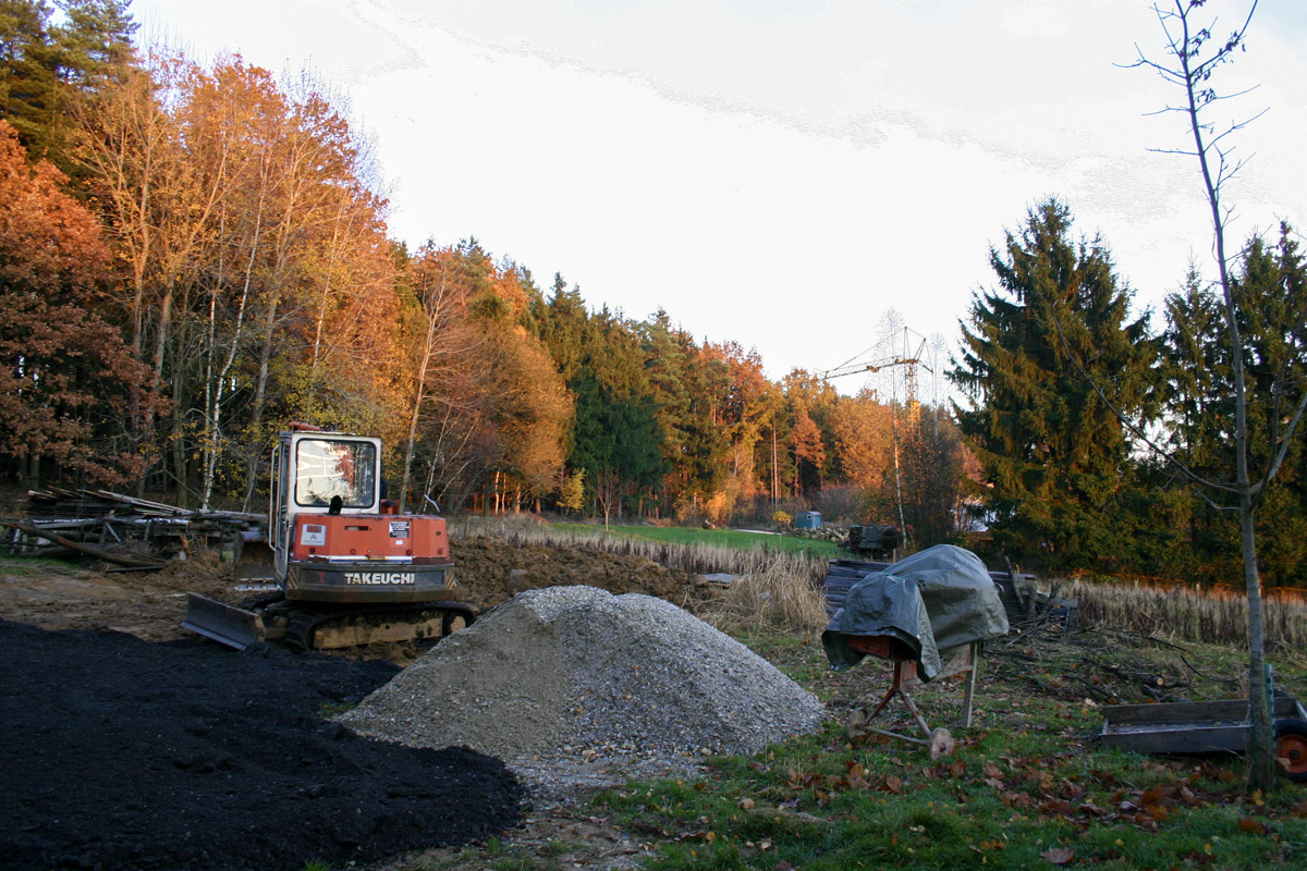 Befestigung der Flächen um den Stadel