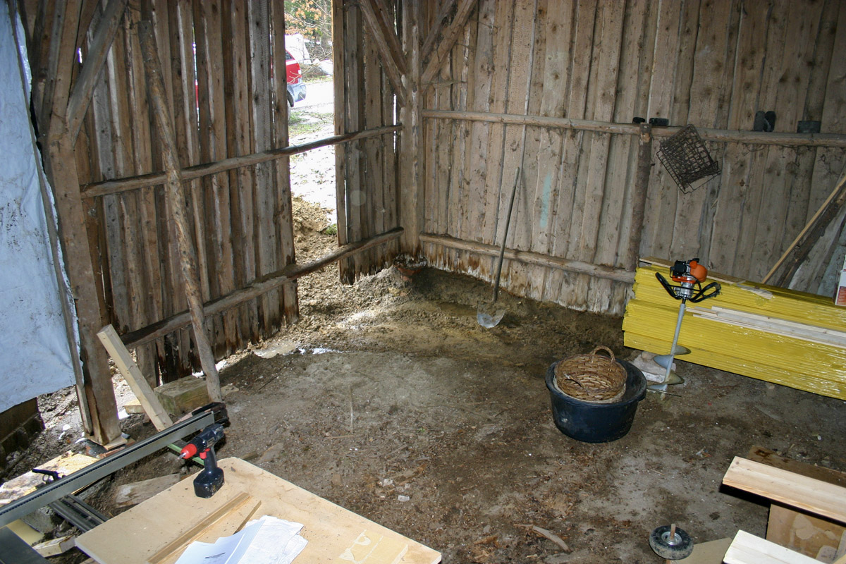 der vorhandene Boden folgte dem Gelände der vorhandene Boden folgte dem Gelände