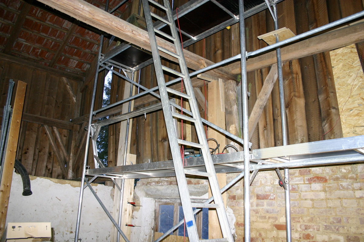 Unterstützung der Decke