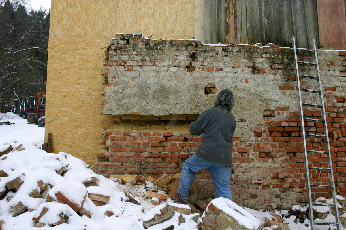 Vorbereiten des Fällkeils