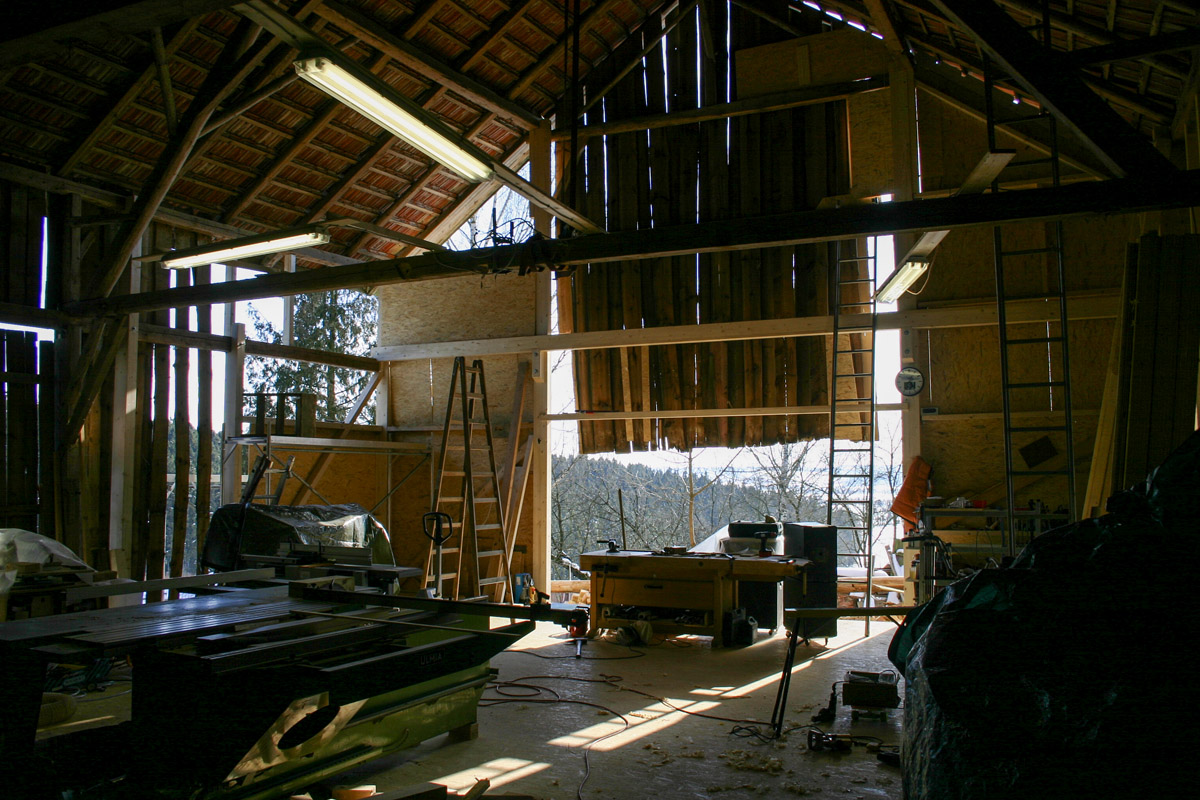 Noch sind die Bretter gut befestigt