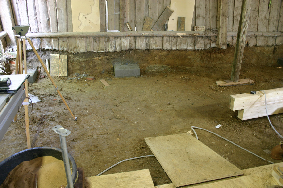 kann losgehen - nivellieren hilft