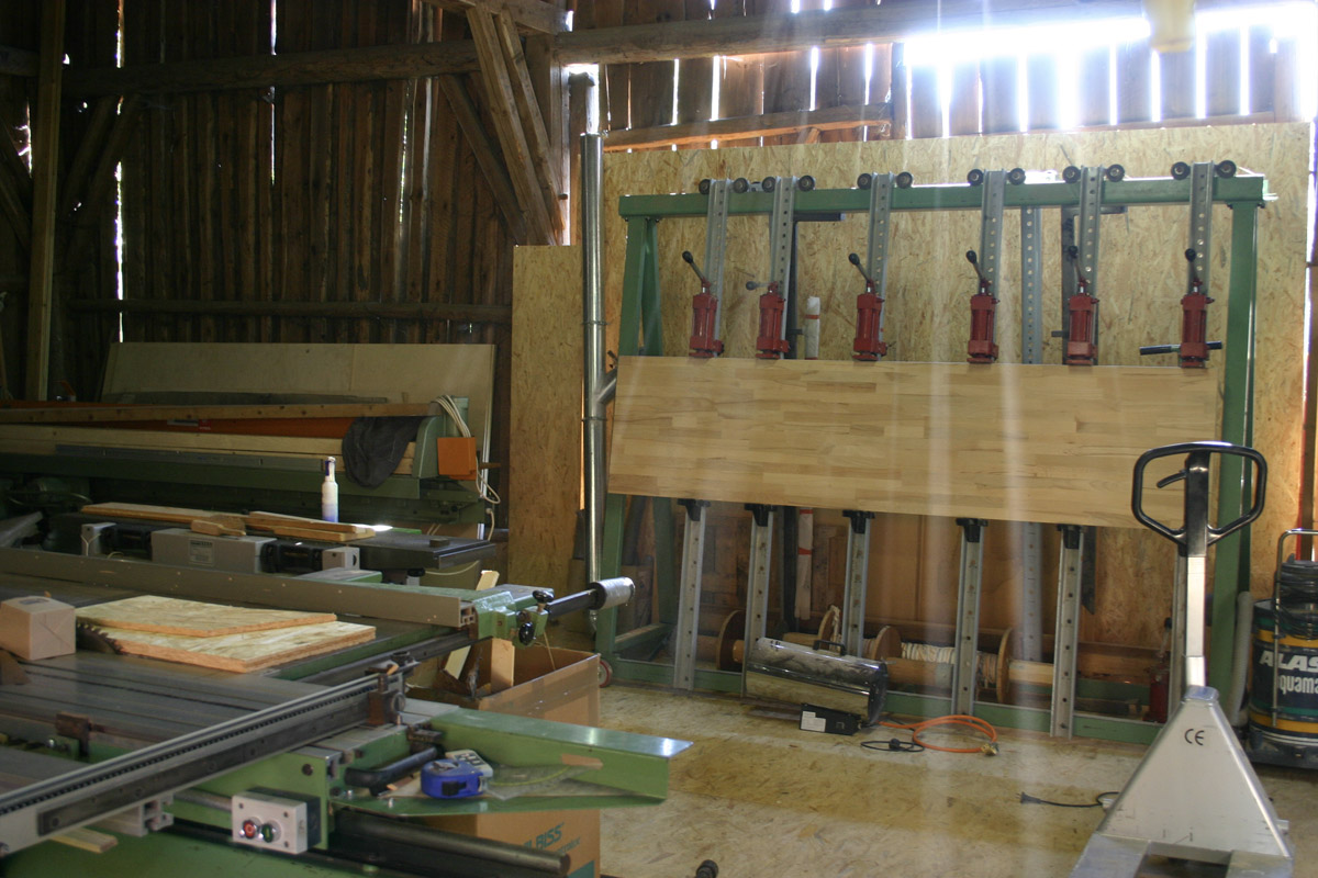 zwischendurch Arbeitsplatte verleimen