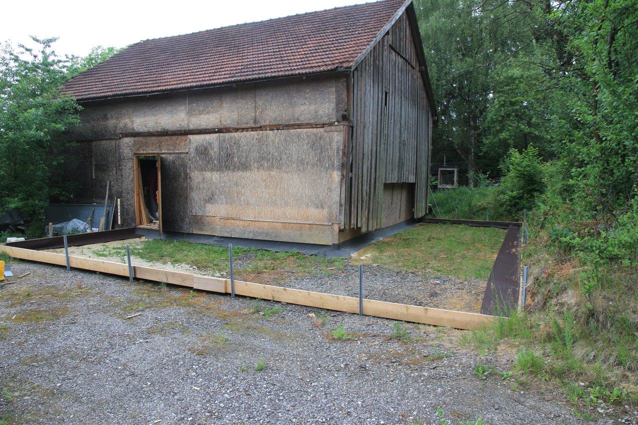 Befestigung der Flächen um den Stadel Befestigung der Flächen um den Stadel