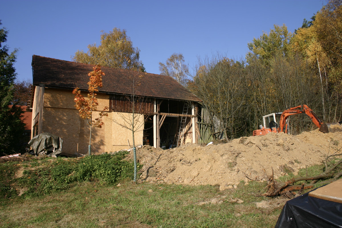 der nordösliche Bereich ist entschalt